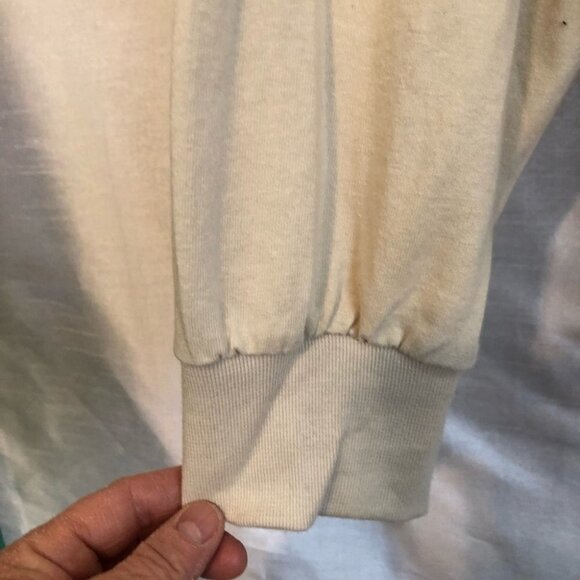 NWT Vintage Ash City Long Sleeve Polo Shirt CAW Logo Mens 2 Xlg Beige - Picture 8 of 10